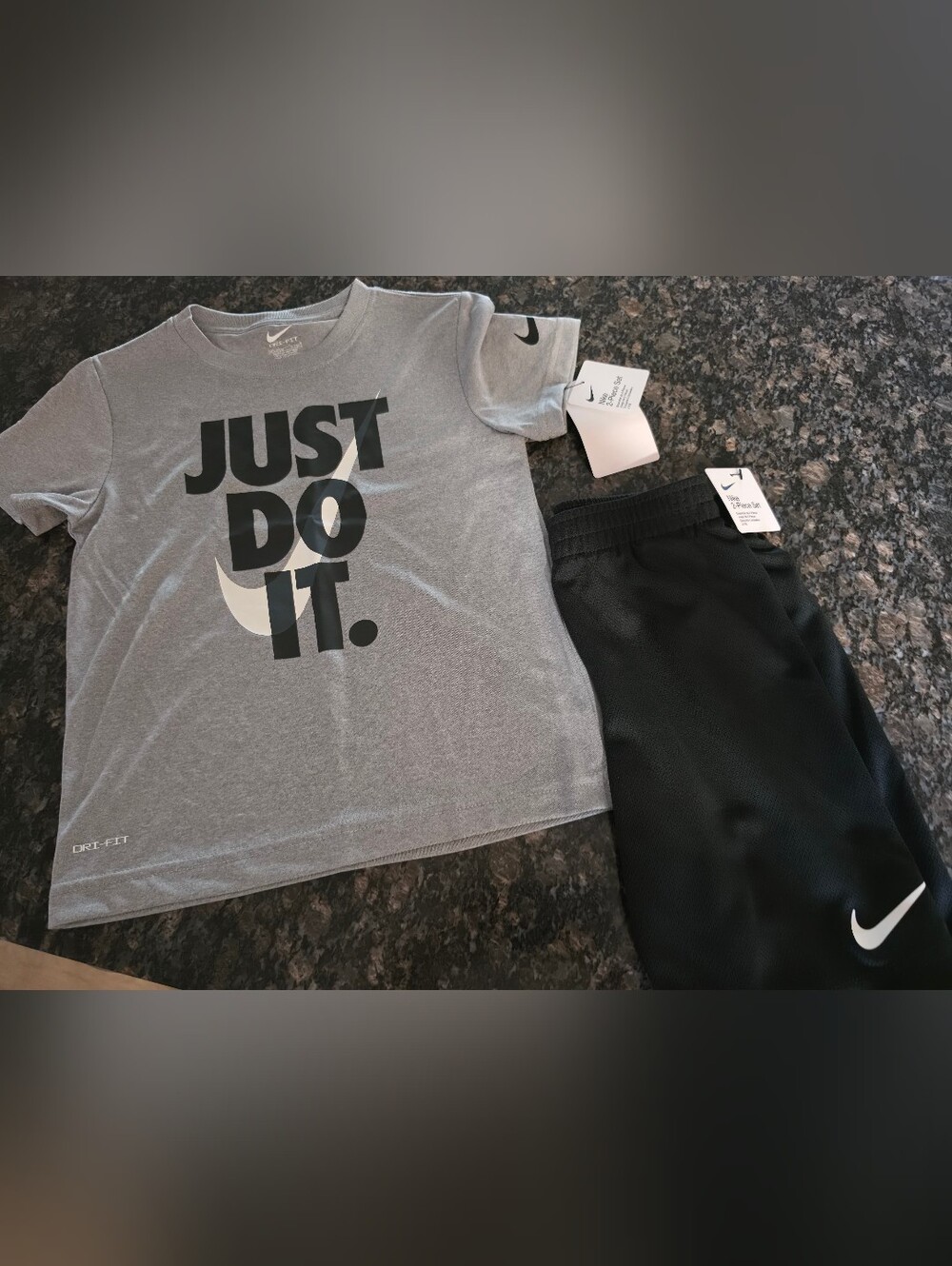 NWT Boys Sz 7 Nike Shorts Set Dri--Fit